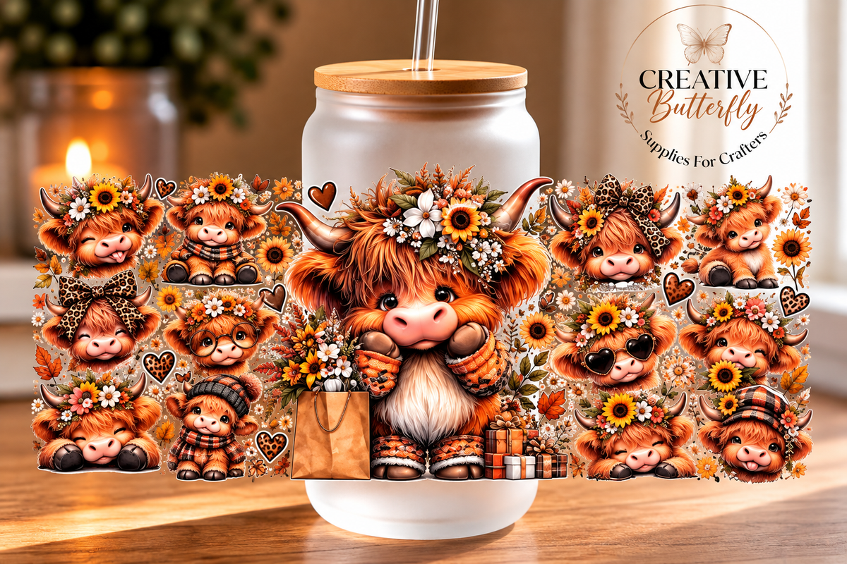 036W - Floral Cow