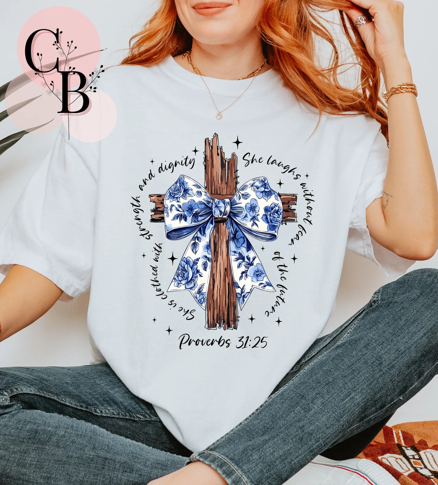 Proverbs 31:25 Cross - Creative Butterfly