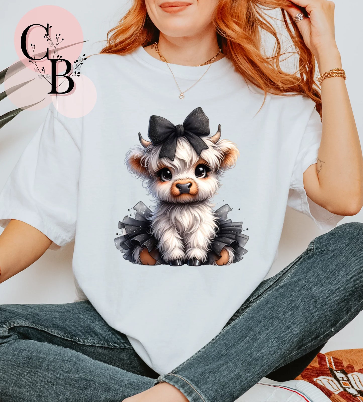 Black Bow Cow - Creative Butterfly
