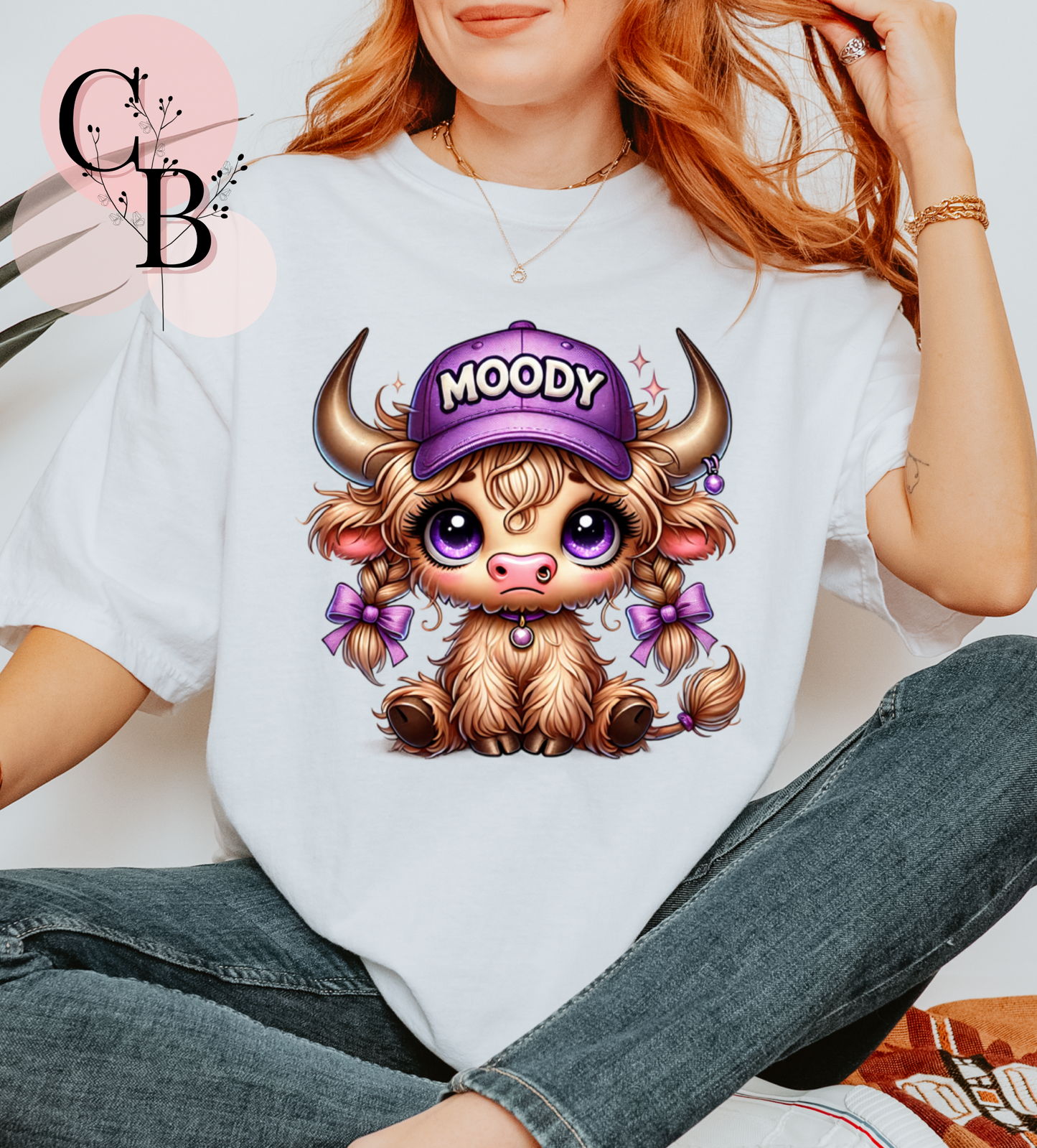 Girl Moody Cow - Creative Butterfly