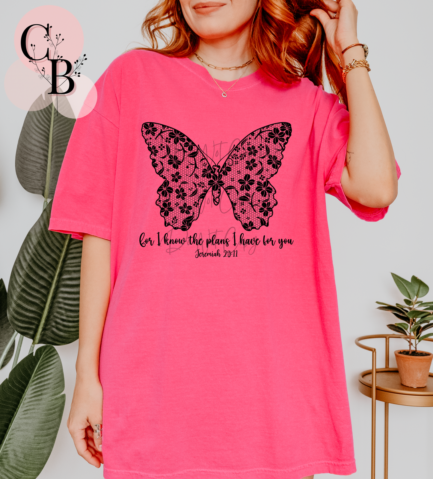 For I know The Plans (Black) - Creative Butterfly