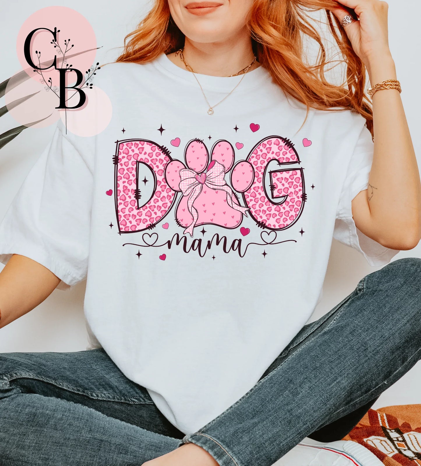 Dog Mama Pink Leopard - Creative Butterfly