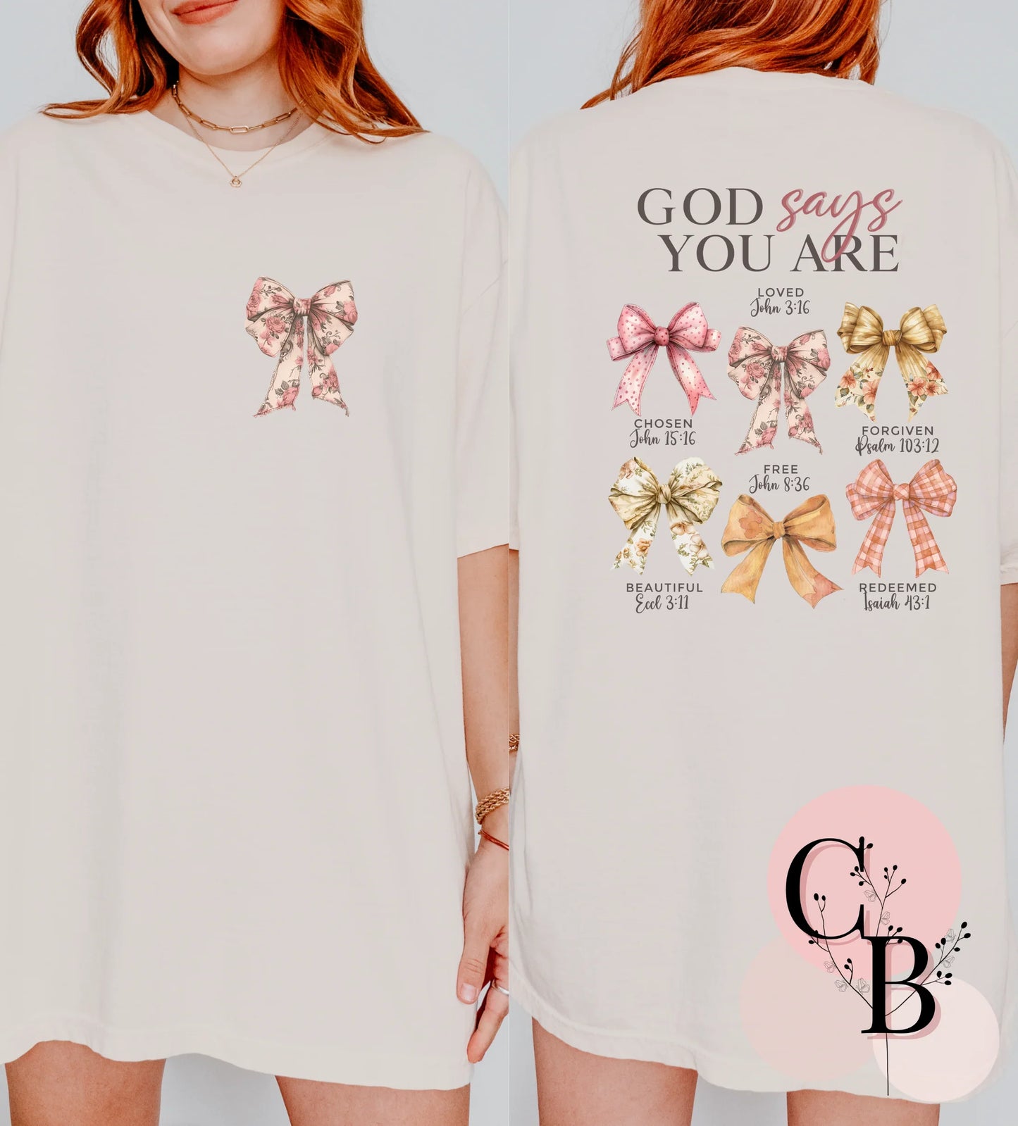 God Says You Are with Front Pocket - Creative Butterfly