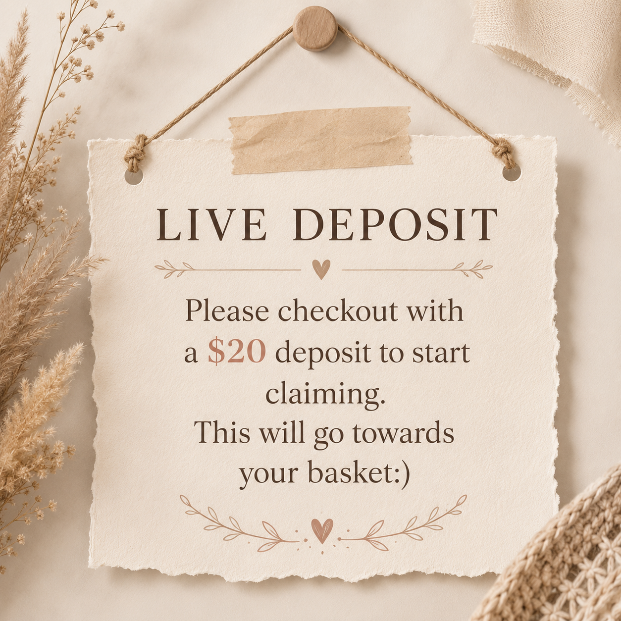 Creative Butterfly Live Claim Deposit box with secure slot for submitting claim documents and deposits.
