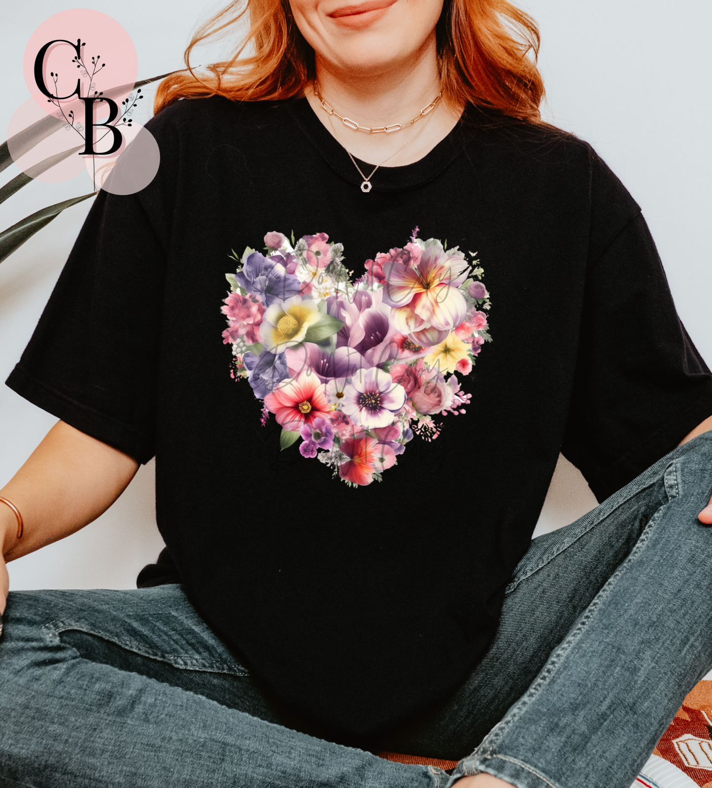 Floral Bouquet Heart - Creative Butterfly