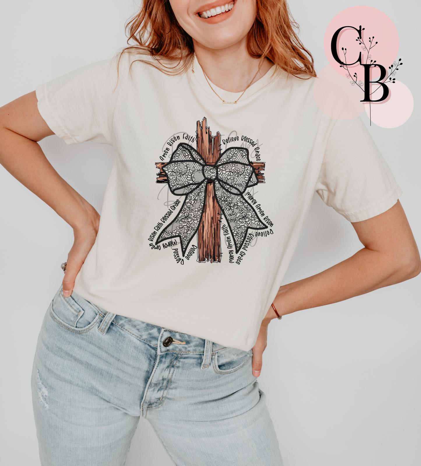 Black Bow Cross - Creative Butterfly