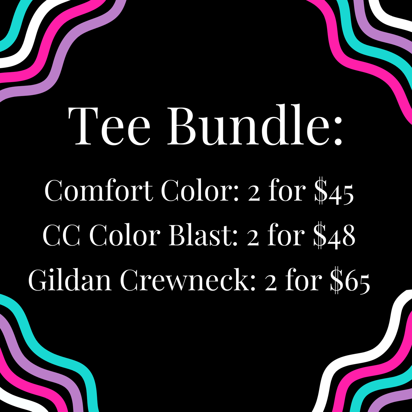 Tee Bundles - Creative Butterfly