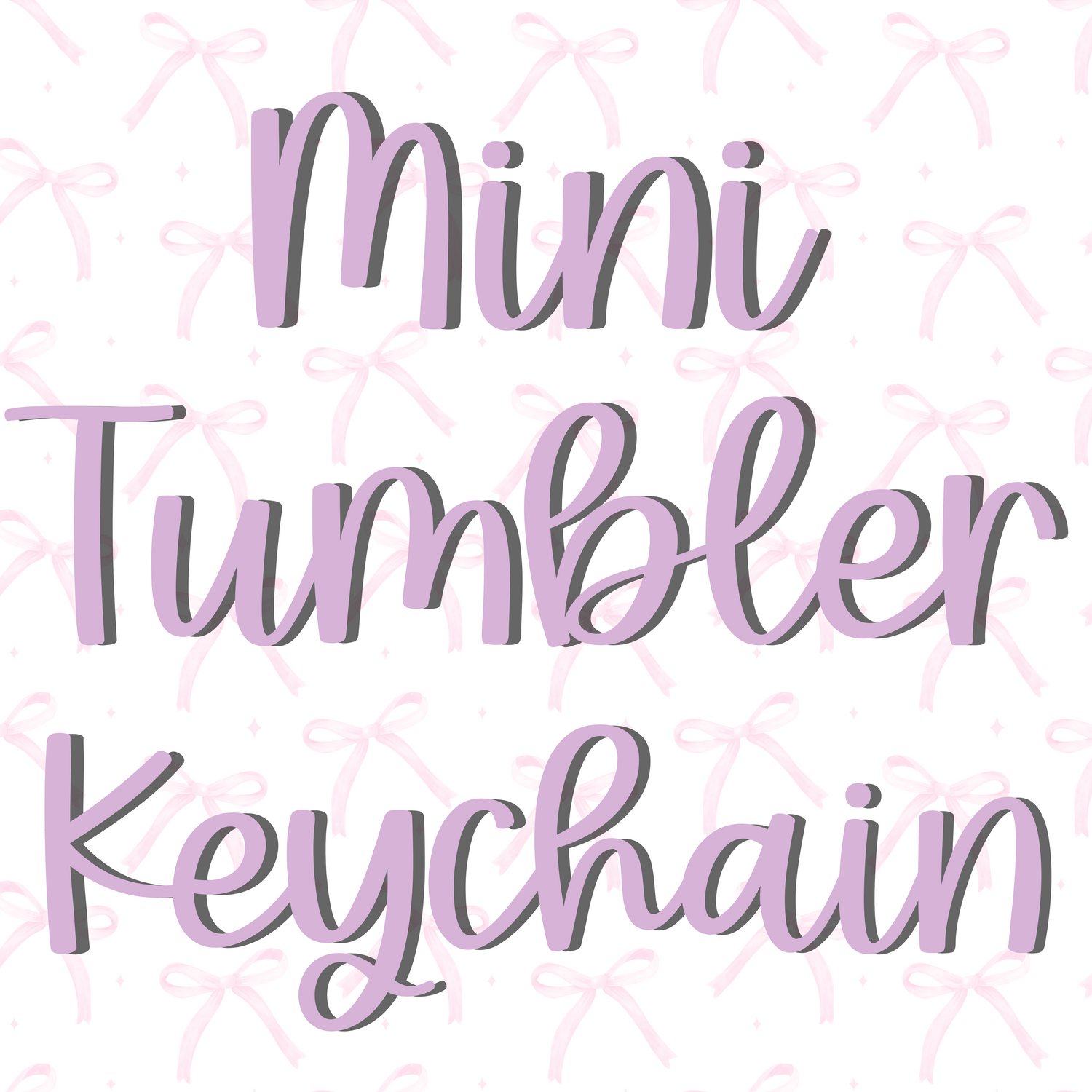 Mini Tumbler Keychains