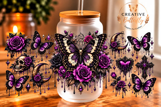 069W - Purple Butterfly