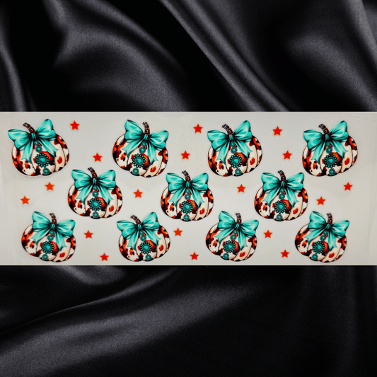 Turquoise Glam Pumpkin