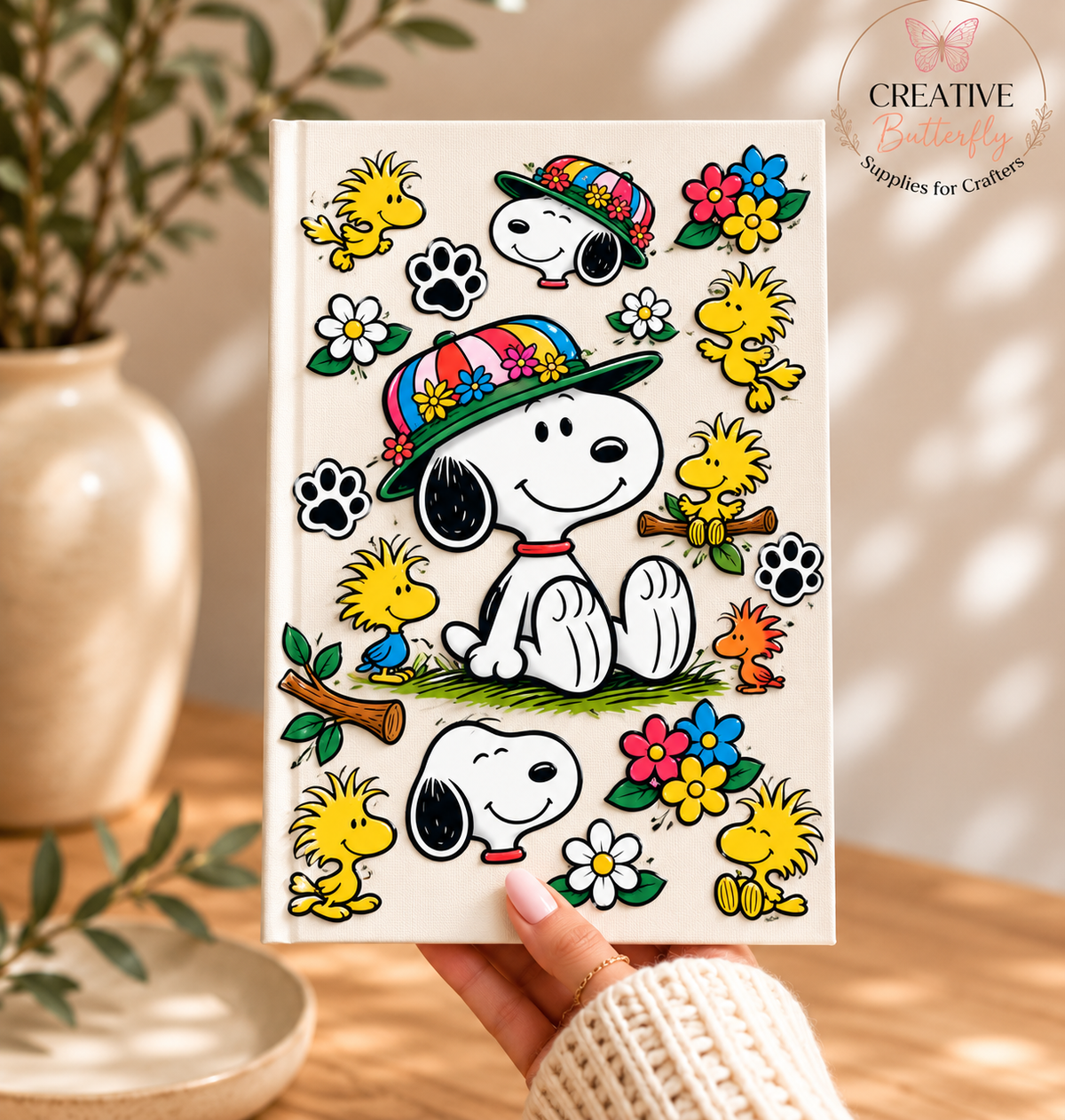 A5: White Dog with Hat