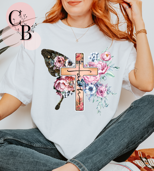 Faith Butterfly Cross