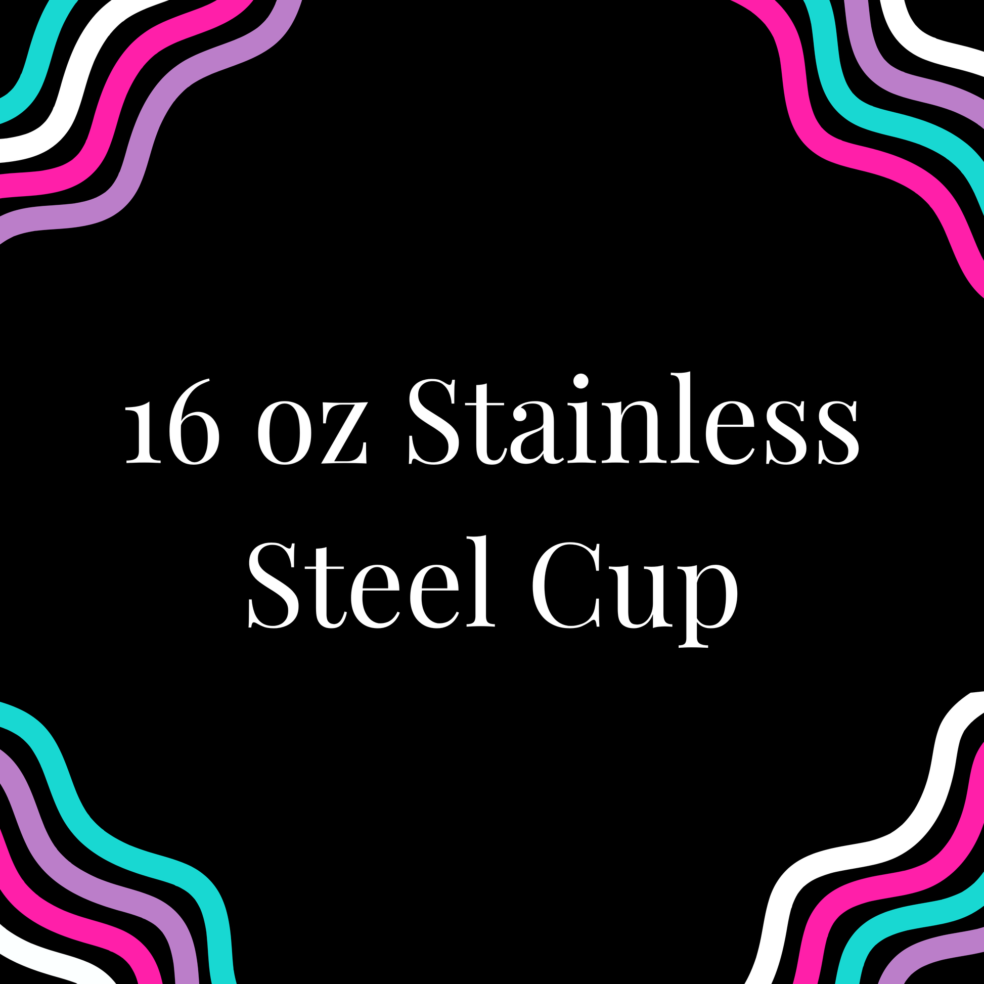 16 oz SS Cup - Creative Butterfly