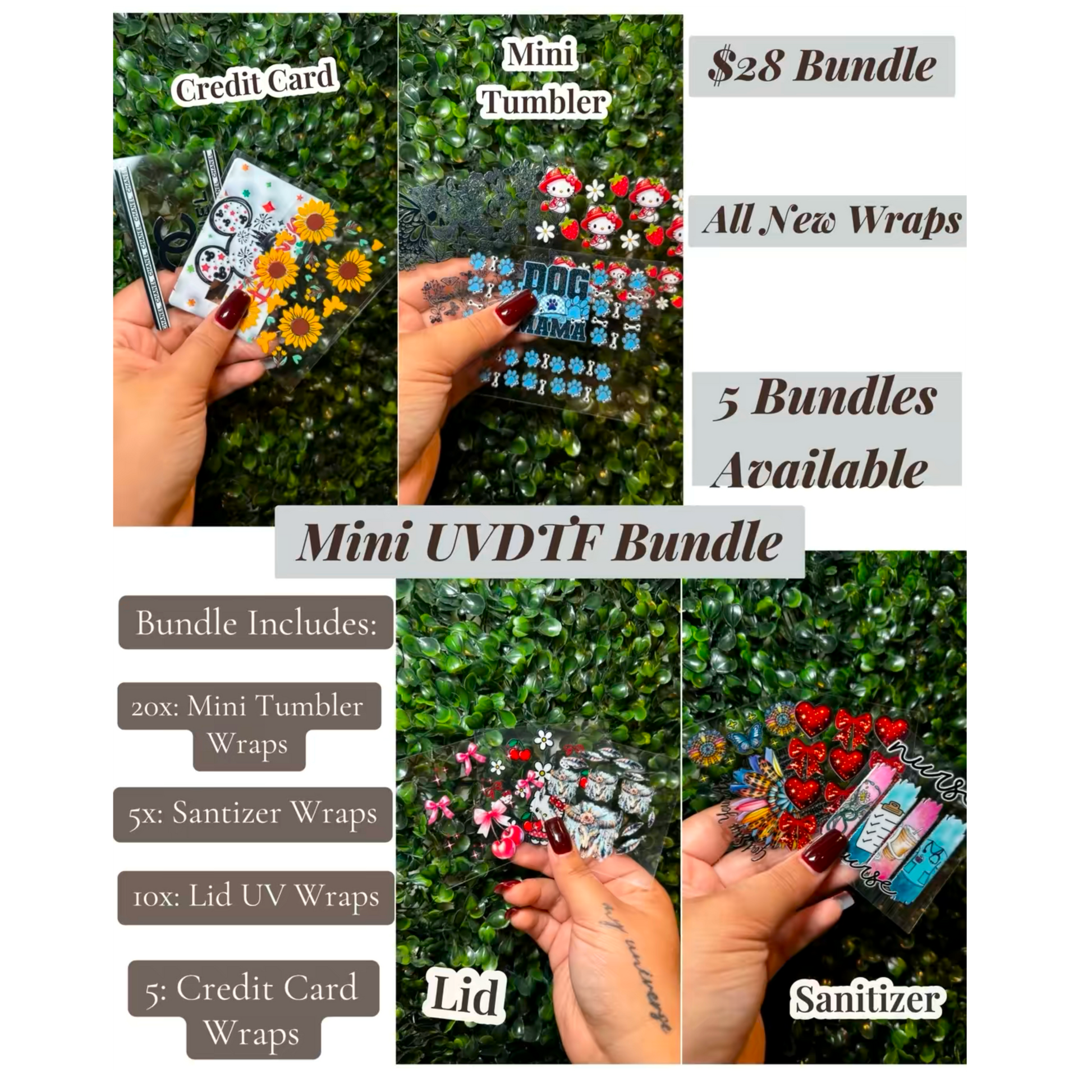 Mini UVDTF Bundle - Creative Butterfly