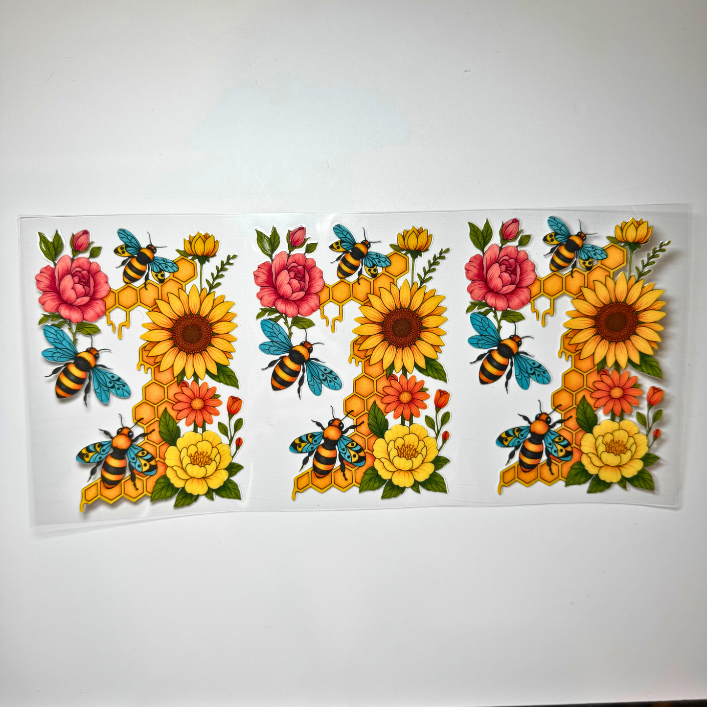 Creative Butterfly Honey Bee figurine with detailed yellow and black stripes and delicate wings on a natural background.