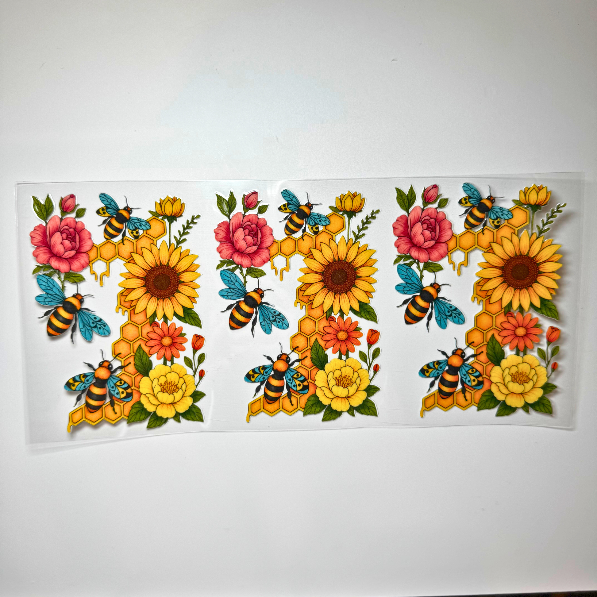 Creative Butterfly Honey Bee figurine with detailed yellow and black stripes and delicate wings on a natural background.