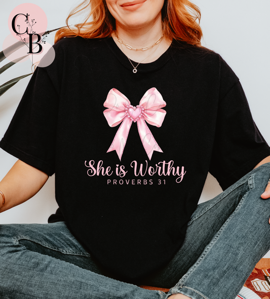 She Is Worthy (Pink)