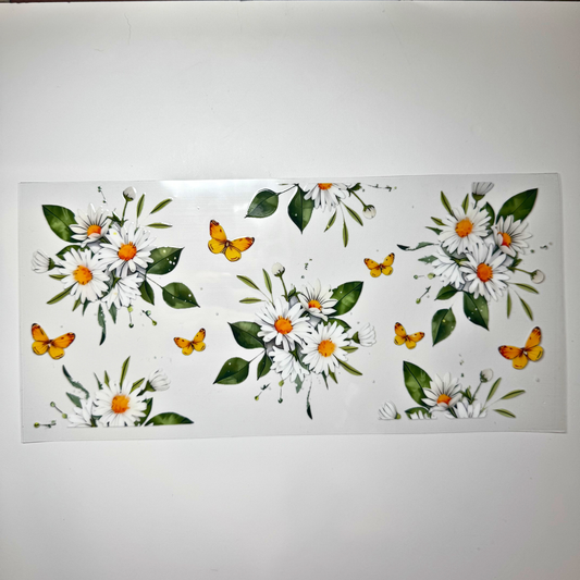Creative Butterfly Daisy Bloom featuring vibrant daisy flower design, perfect for spring-inspired decor or accessories.