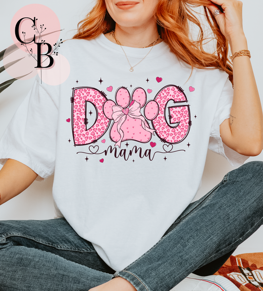 Dog Mama Pink Leopard