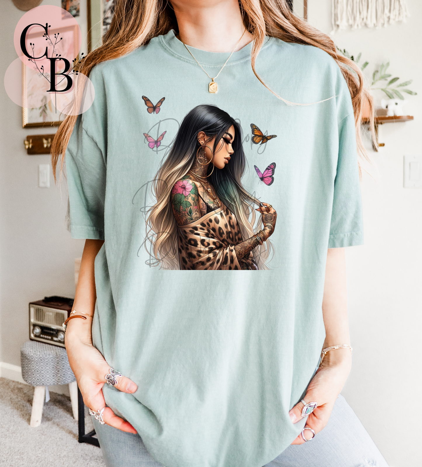 Colorful Butterfly Girl