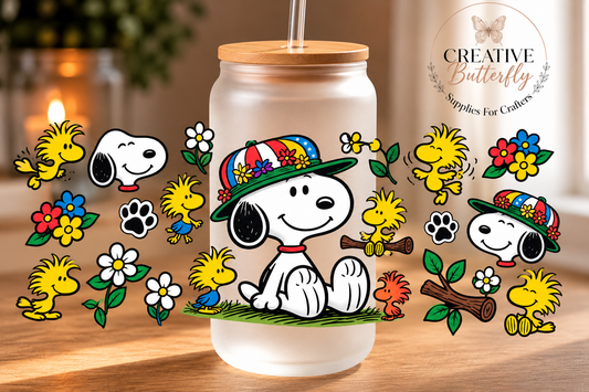029W - White Dog Hat