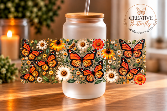 044W - Orange Butterfly
