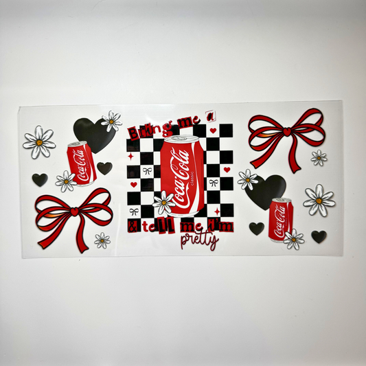 Creative Butterfly Bring Me A Cola poster featuring vibrant colorful artwork with playful text and bold design elements.