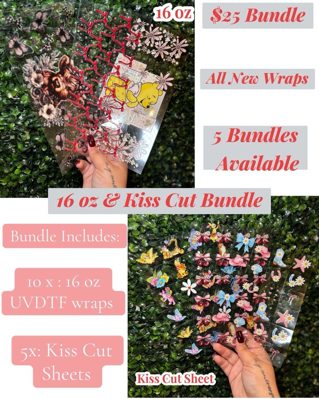 16 oz & Kiss Cut Bundle - Creative Butterfly
