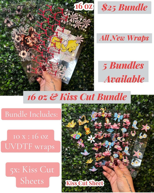 16 oz & Kiss Cut Bundle - Creative Butterfly