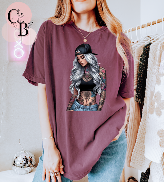 Backwards Cap Girl