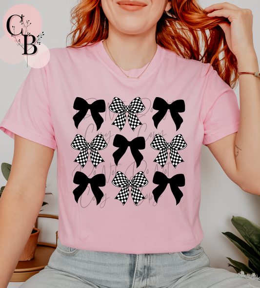 Checker Bow Coquette