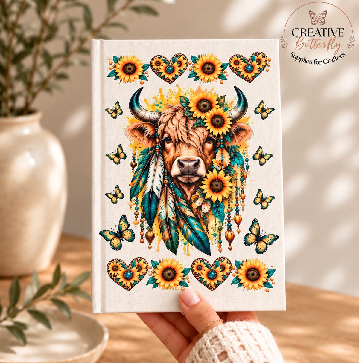 A5: Sunflower Feather Cow