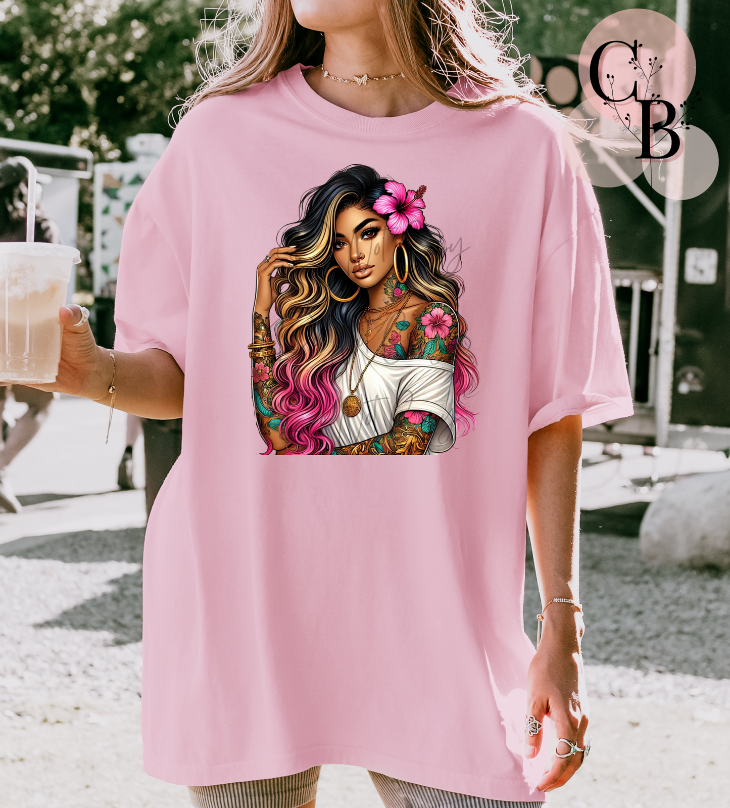 Pink Floral Girl