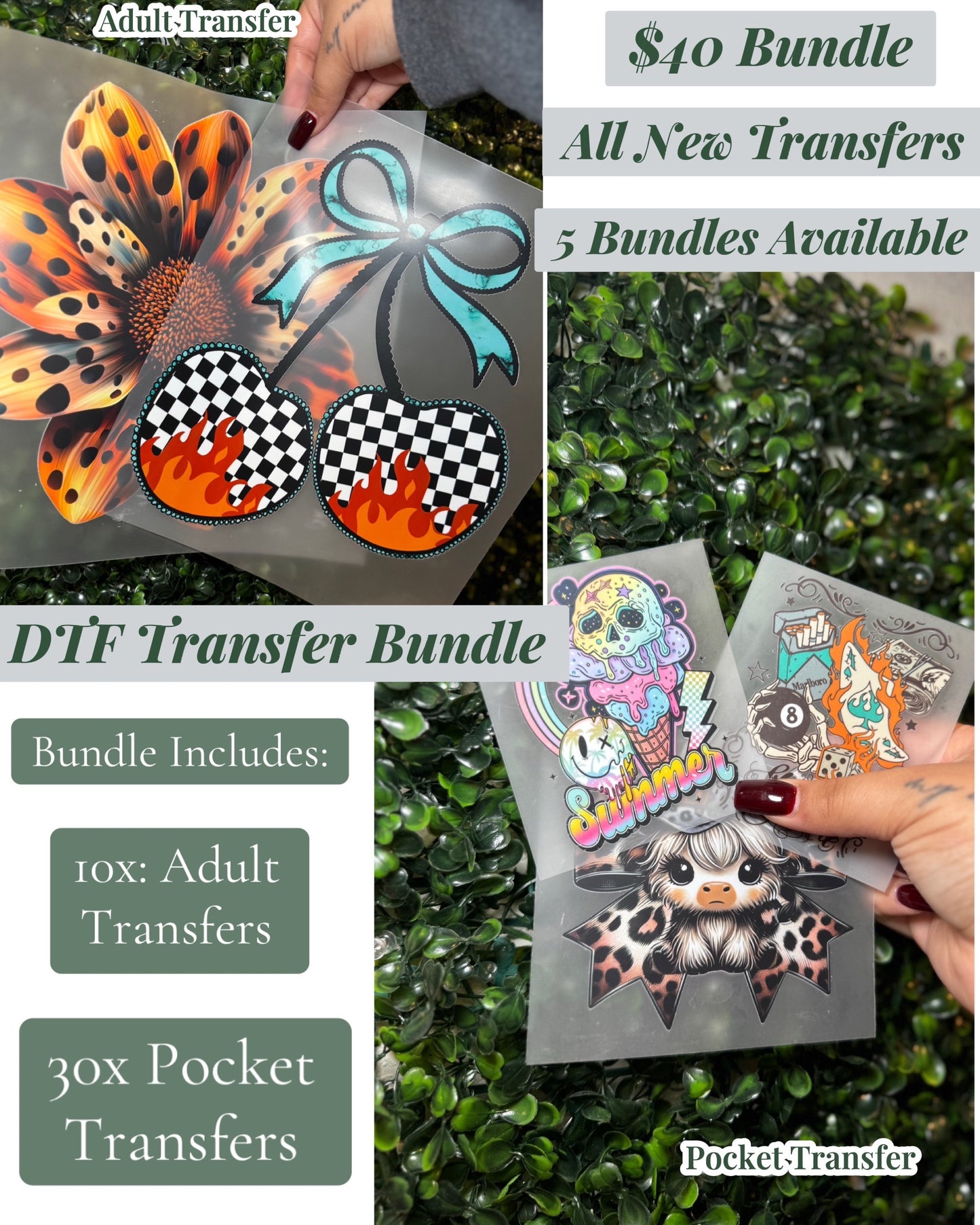 DTF Transfer Bundle - Creative Butterfly