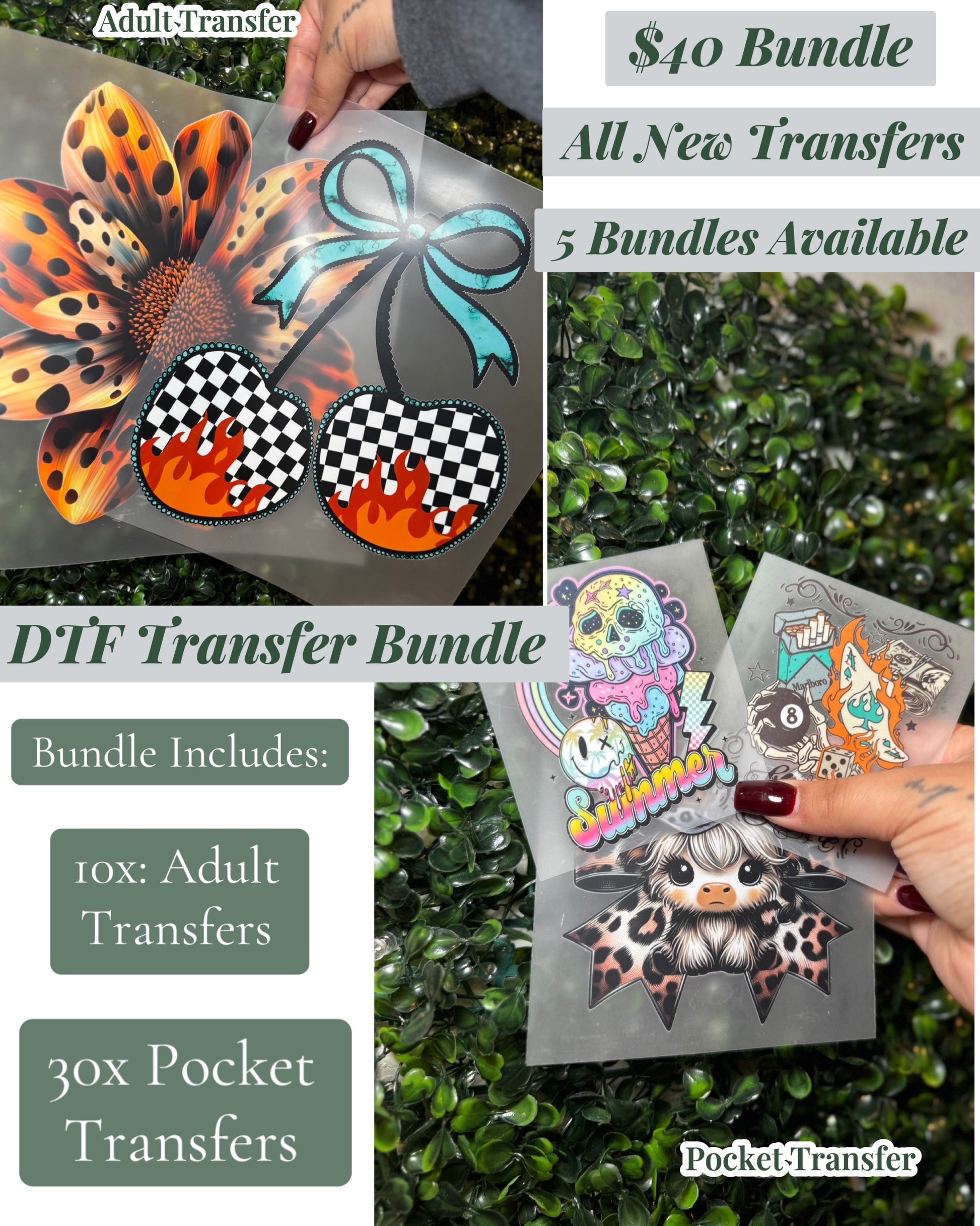 DTF Transfer Bundle - Creative Butterfly