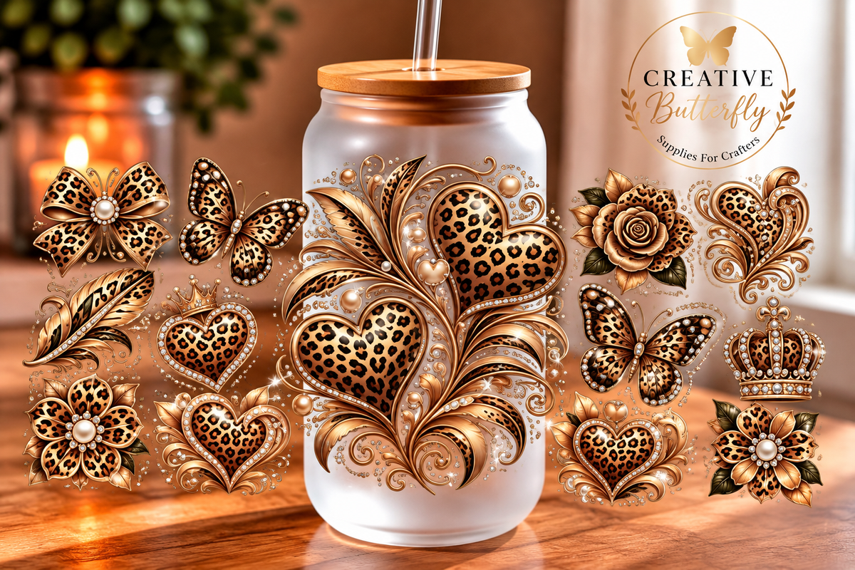 091W - Cheetah Hearts