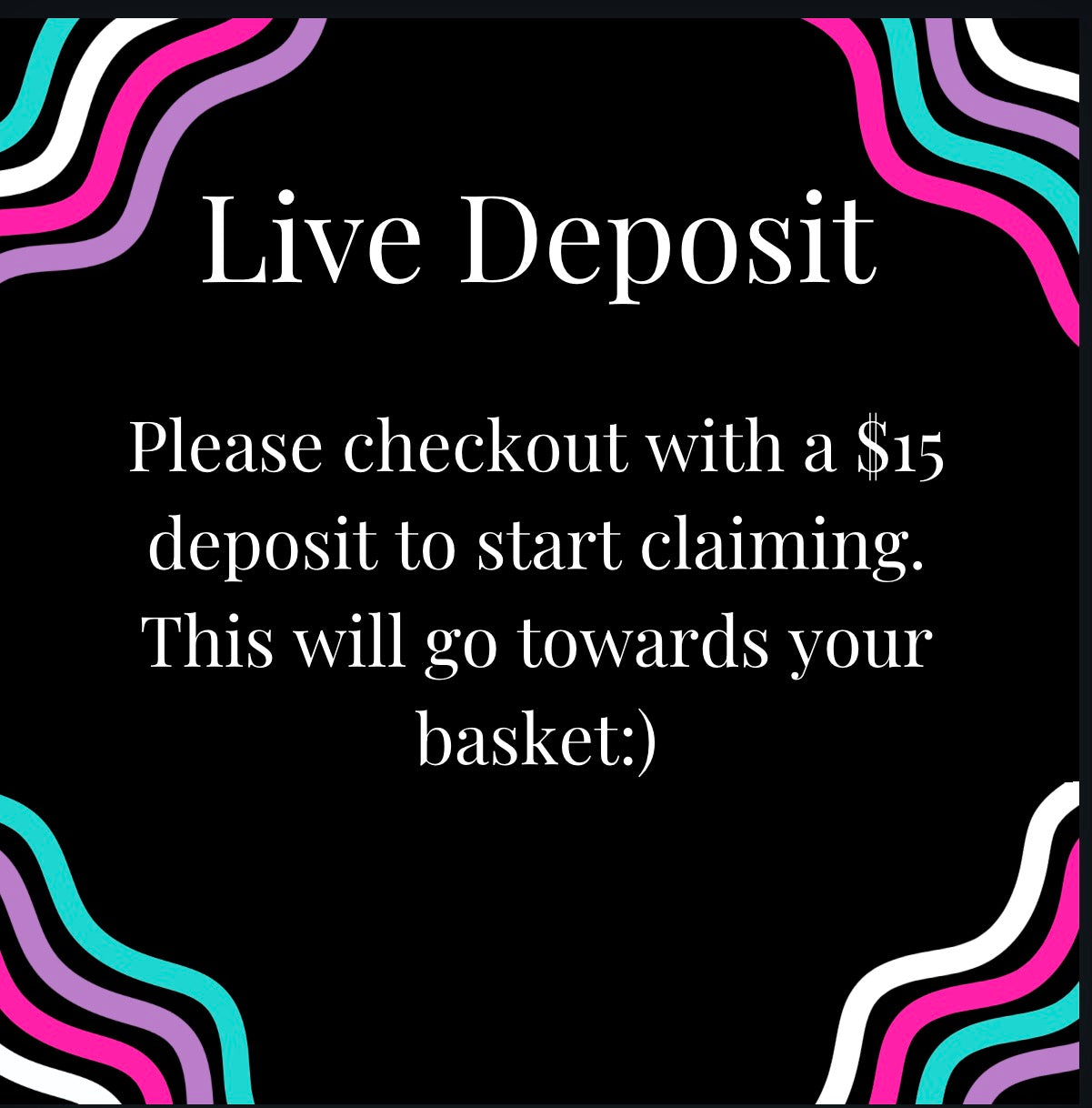 Live Claim Deposit