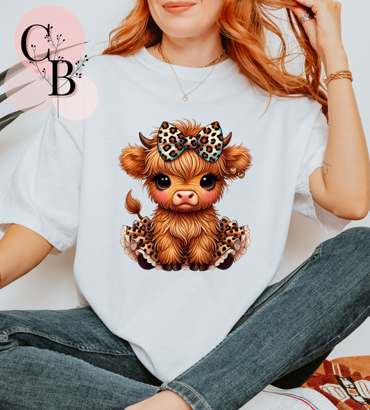Leopard Bow Cow