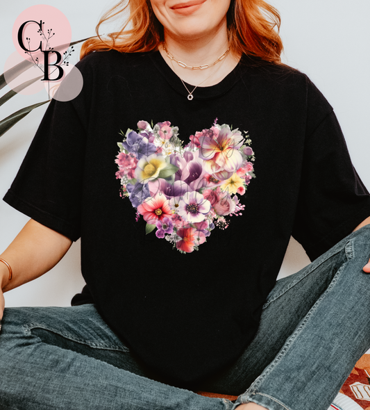 Floral Bouquet Heart