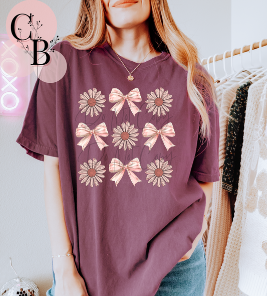 Pink Daisies & Bows