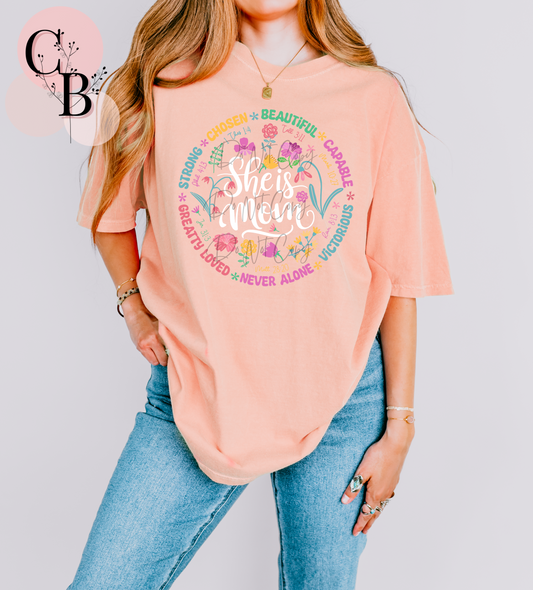 She Is Mom Floral
