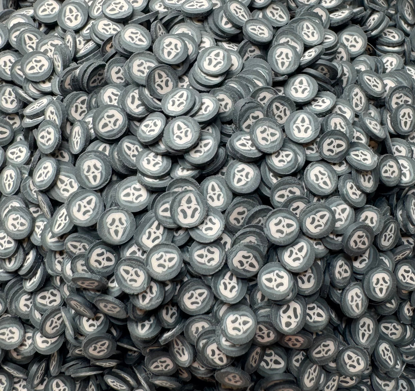 Fearful Face Polymer Clay