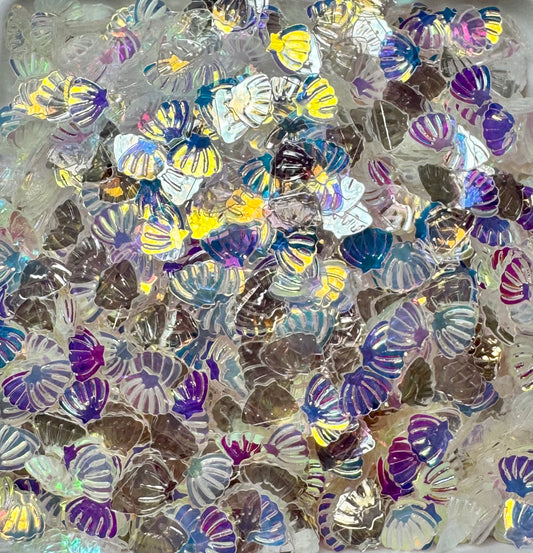 Iridescent Seashell Polymer Clay