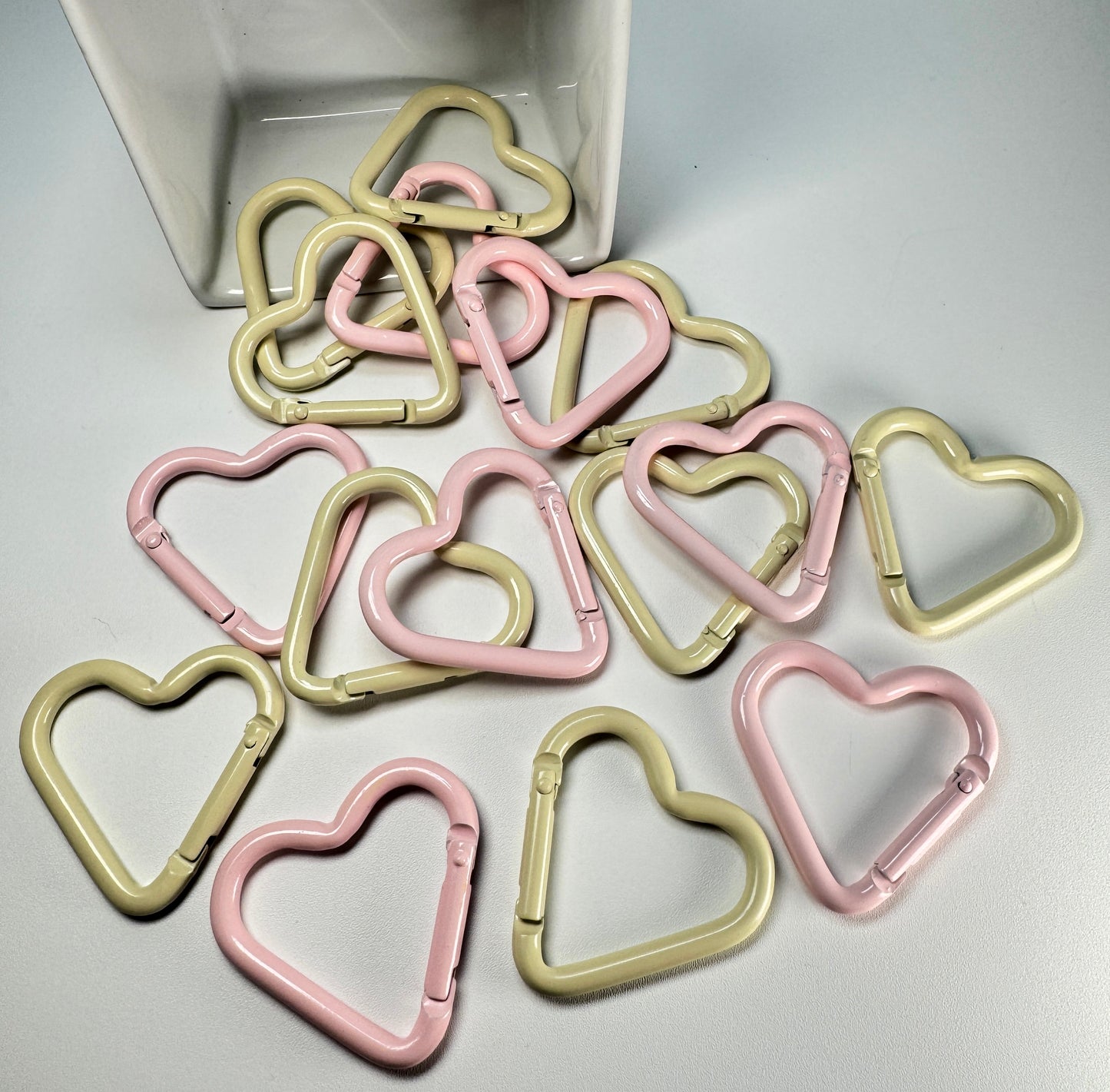 Neutral Heart Clips