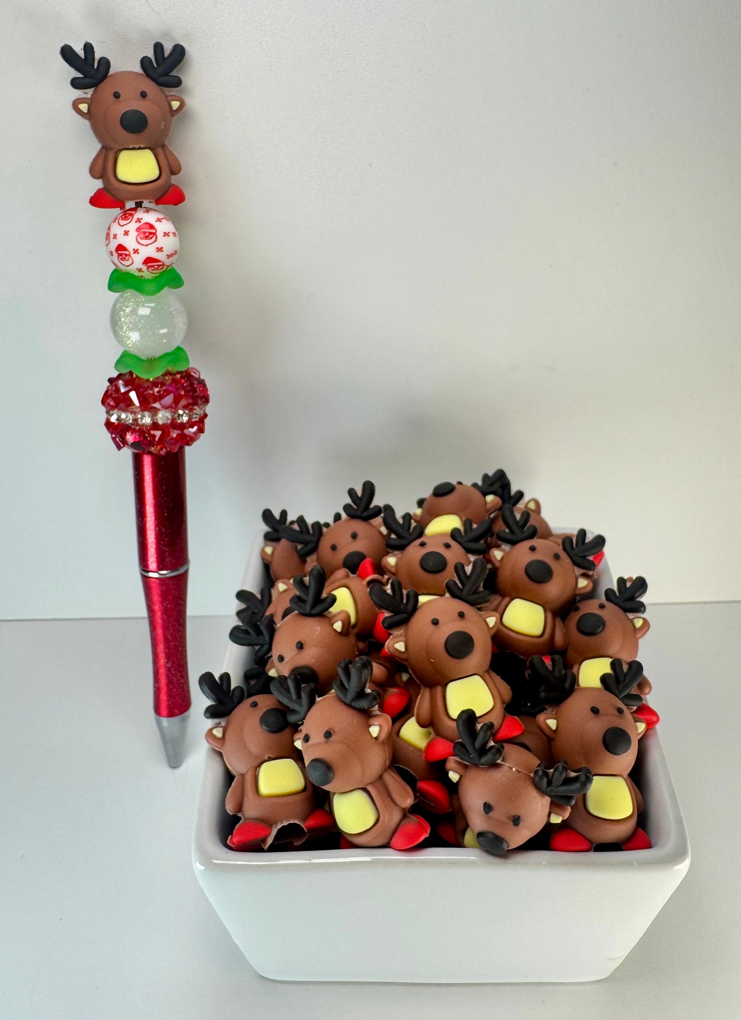 Reindeer Straw Toppers