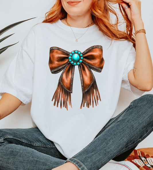 Western Leather Bow