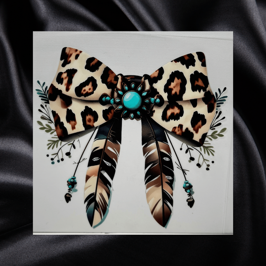 Turquoise Western Bow