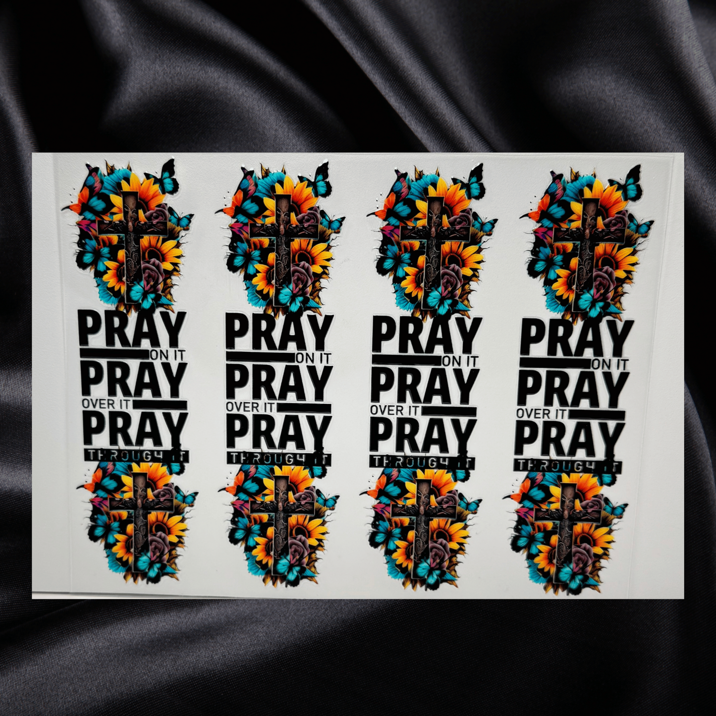 Pray Sunflower Cross